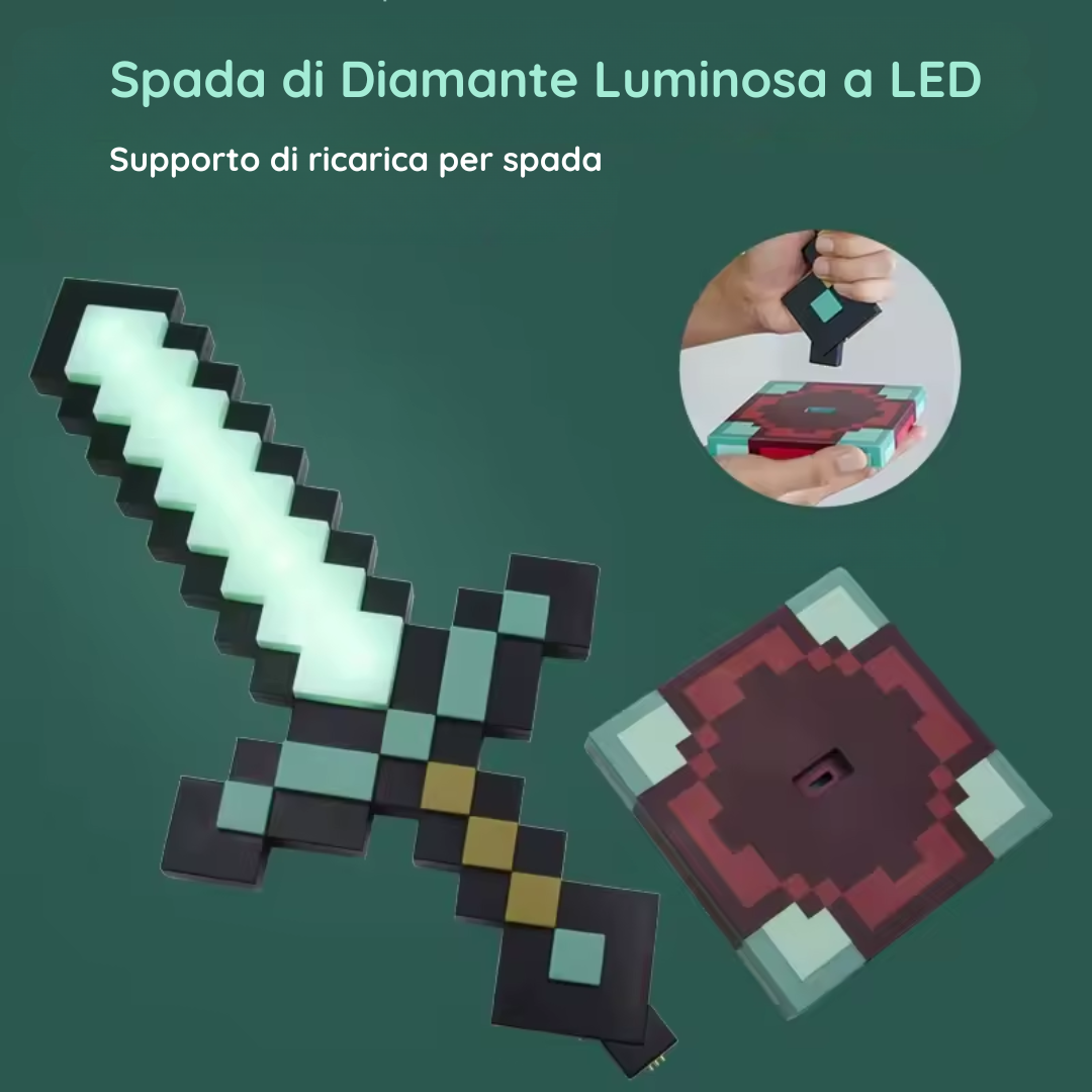 Lampada LED Spada di Diamante